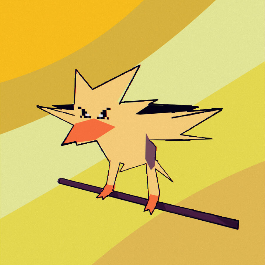 Zapdos Low Poly Model - Fan Art