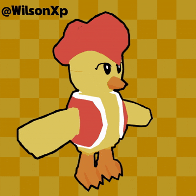 Chicken Character Low Poly Model Commission