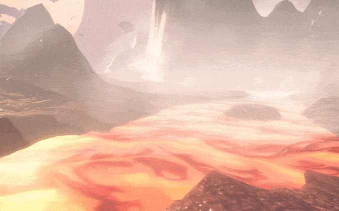 Lava tiling material.